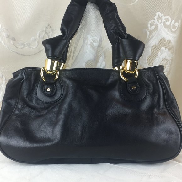 CC Skye Black Leather Shoulder Bag - Picture 5 of 8